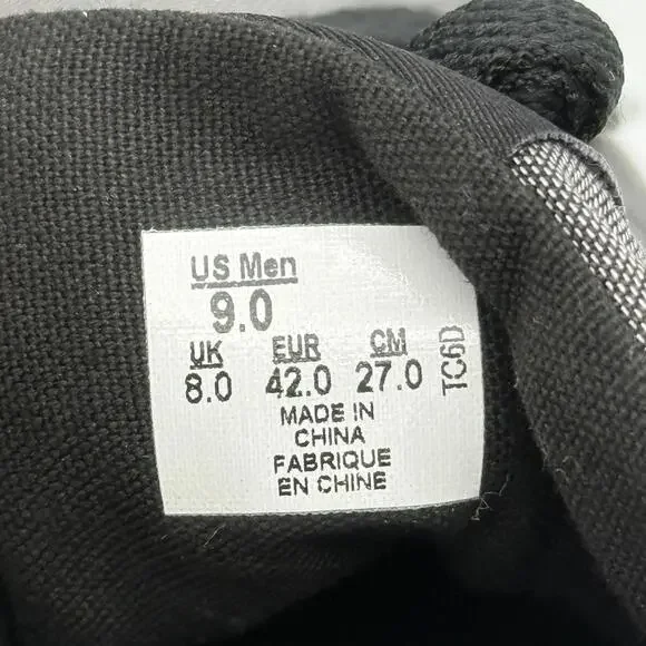 Vans Gray and Black Canvas Sneakers - Men's Size 9 - Picture 10 of 11